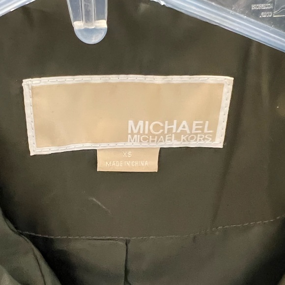 MICHAEL KORS GREEN ZIP UP JACKET SIZE XS - Picture 6 of 7